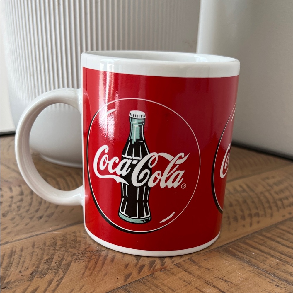 Coca Cola Red and White Mug 1996
